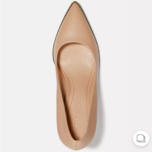 Coach 85MM Waverly Pump Beechwood Bead Size 10 - Picture 3 of 7